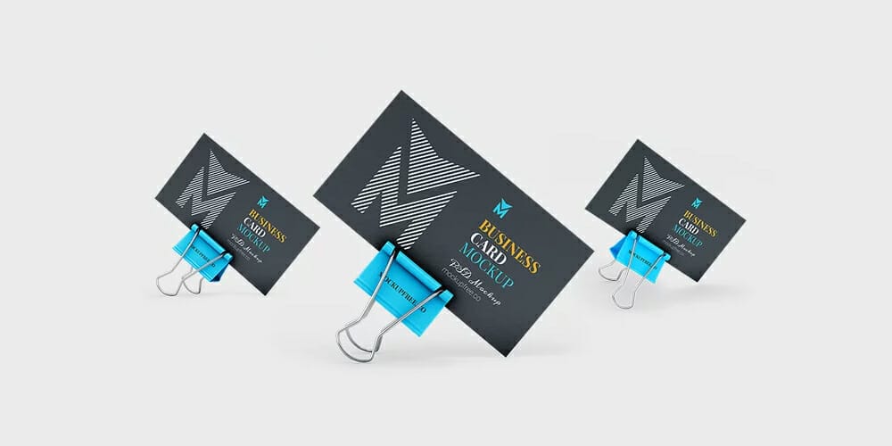 3 Realistic Business Card Mockups