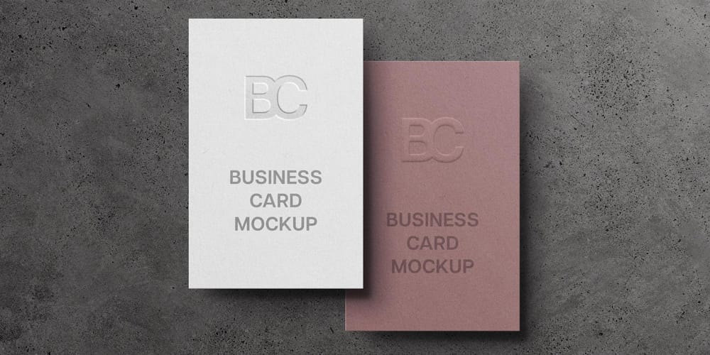 85x55 Business Card Mockup PSD