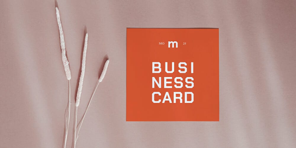 Authentic-Square-Business-Card-Mockup