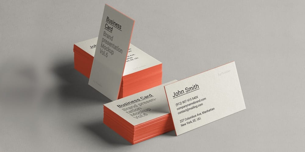 100+ Free Business Card Mockups PSD 164 Brand Presentation Business Card Mockup