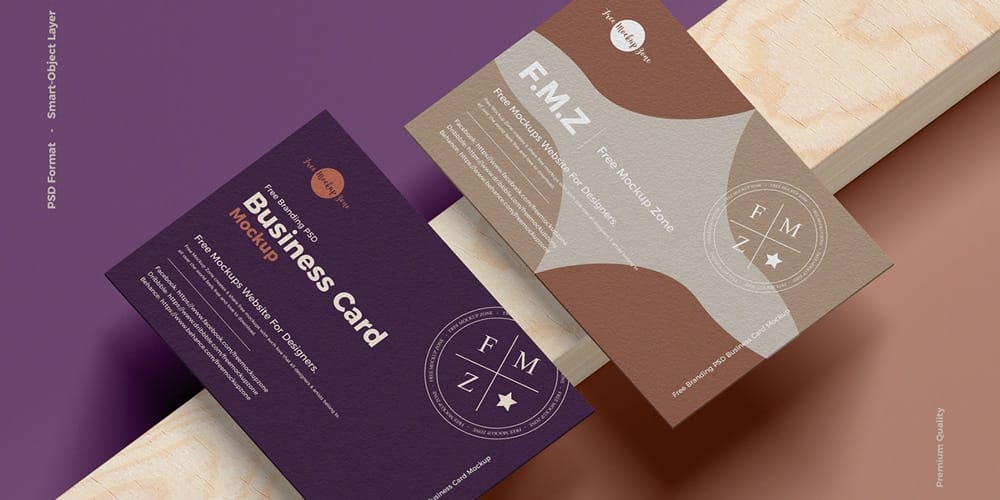 Branding UK Size Business Card Mockup