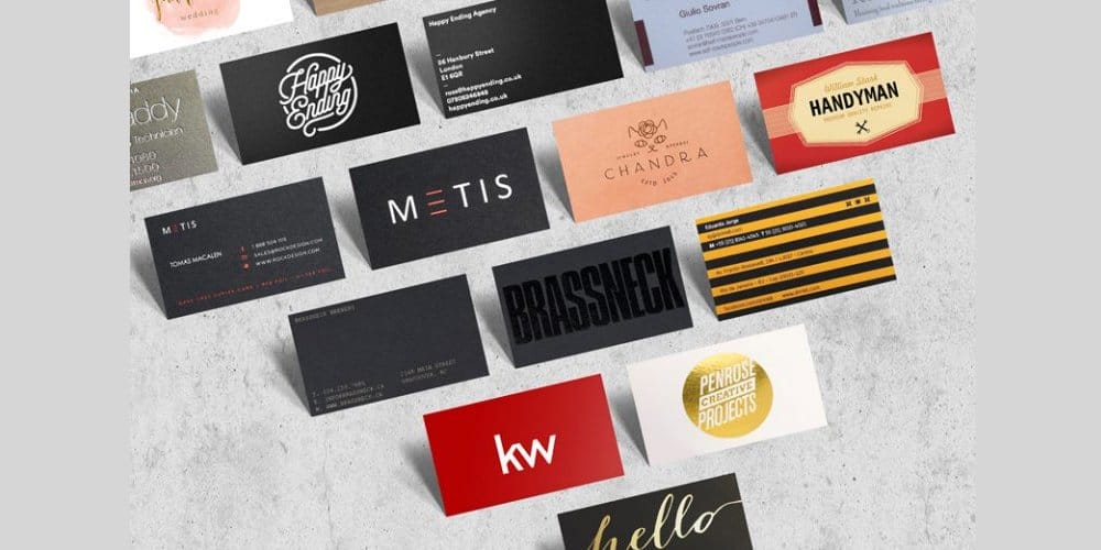 Business Card Bundle Mockup PSD