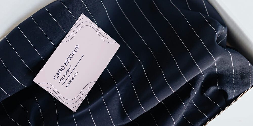 Business Card For Fashion Brand Mockup