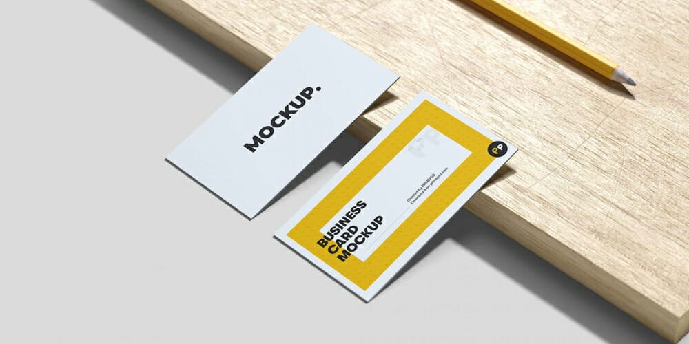 Business Card Front and Back Mockup