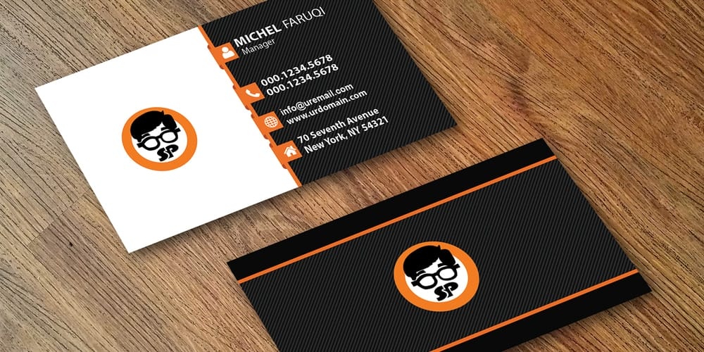 Business Card Mockup Design PSD