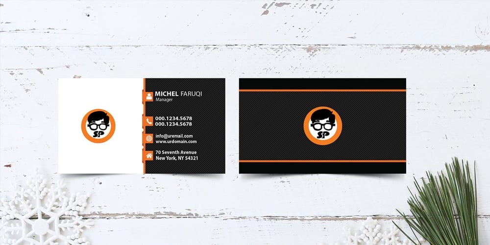 Business Card Mockup Design PSD