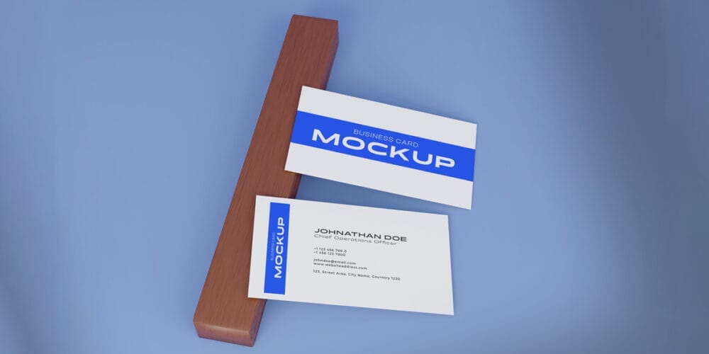 Business Card Mockup Modern PSD