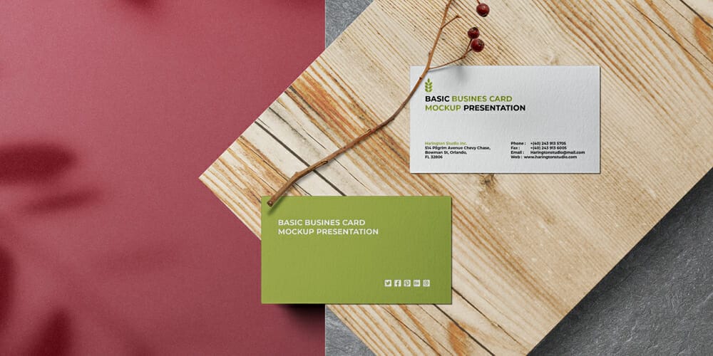 Business Card Mockup Set