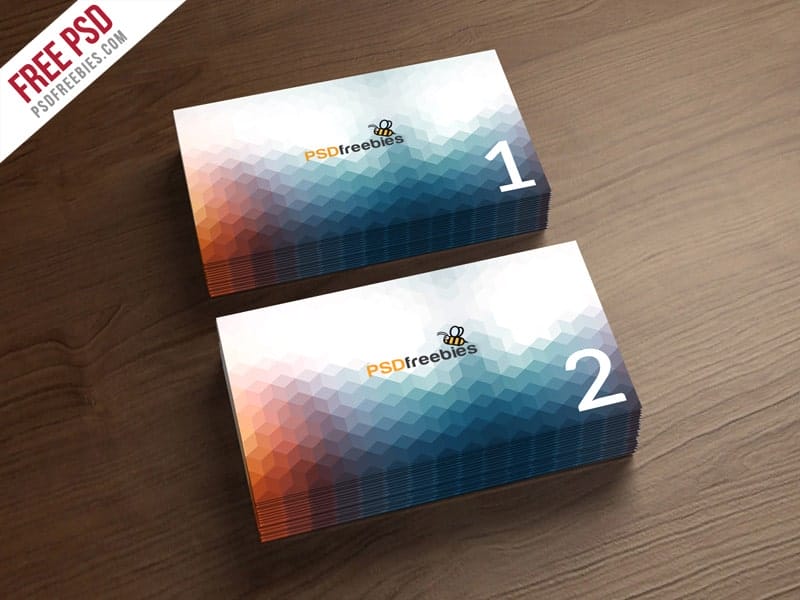 Business Card Mockup Template PSD