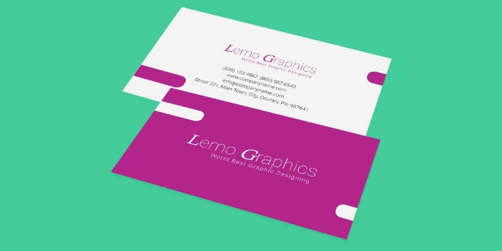 Business Card Mockup Template PSD