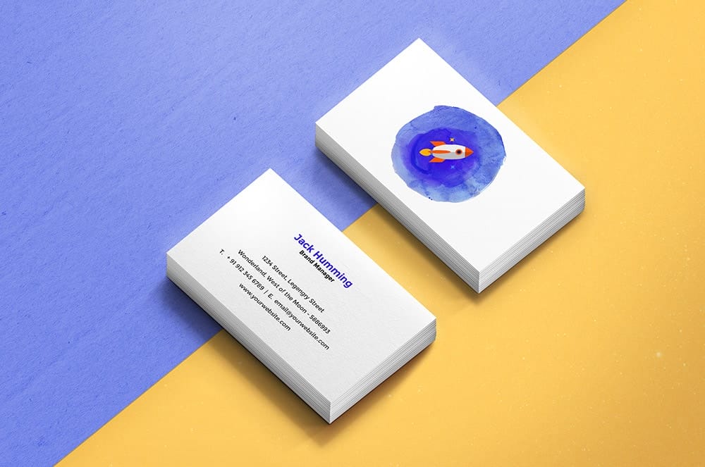Business Card Mockup Template PSD