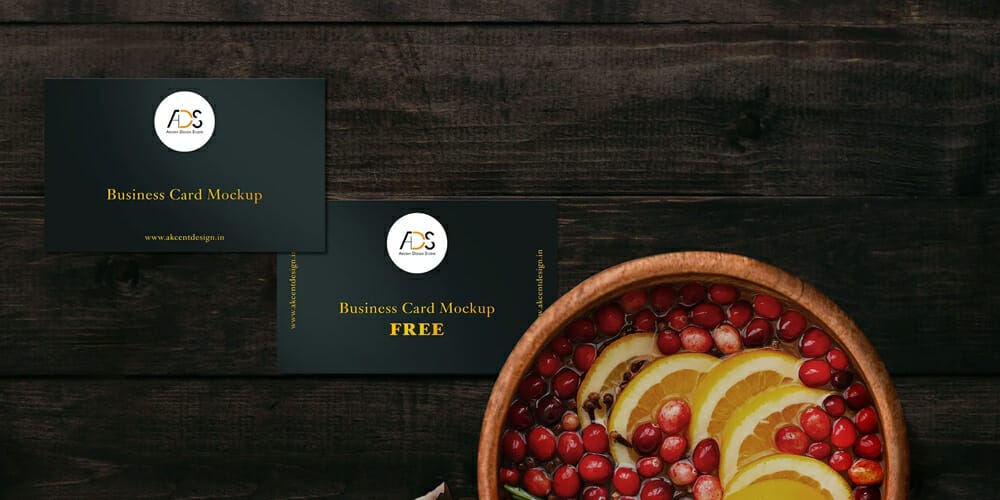 Business Card Mockup on Natural Theme