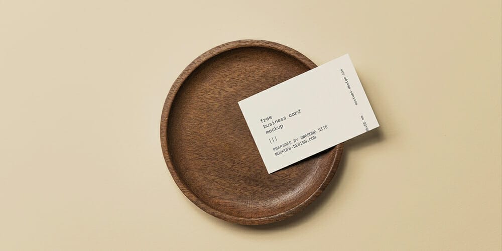 100+ Free Business Card Mockups PSD 70 Business Card in a Bowl Mockup