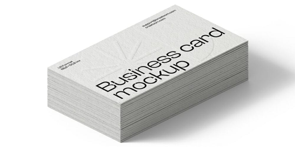 Business Cards Mockup V19 Isometric