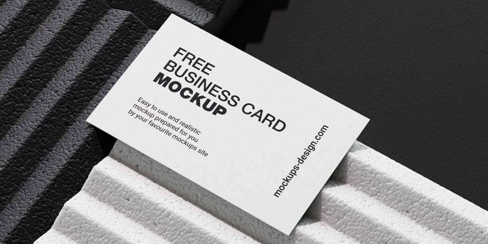 Business Cards on Styrofoam Mockup