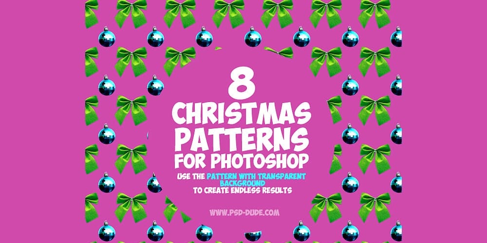 Christmas Ornament Photoshop Patterns