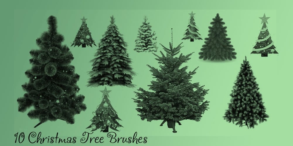Christmas Tree Brush Set