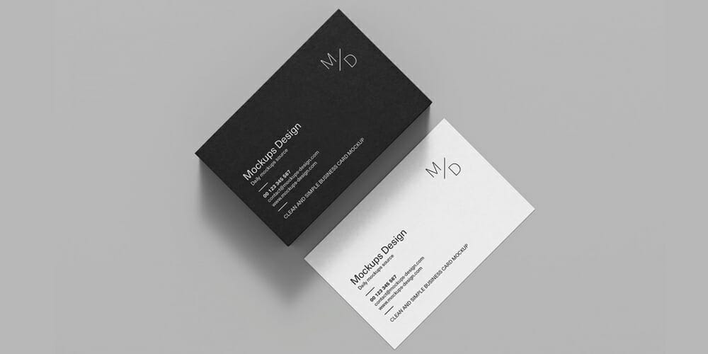 100+ Free Business Card Mockups PSD 3 Clean Business Cards Mockup