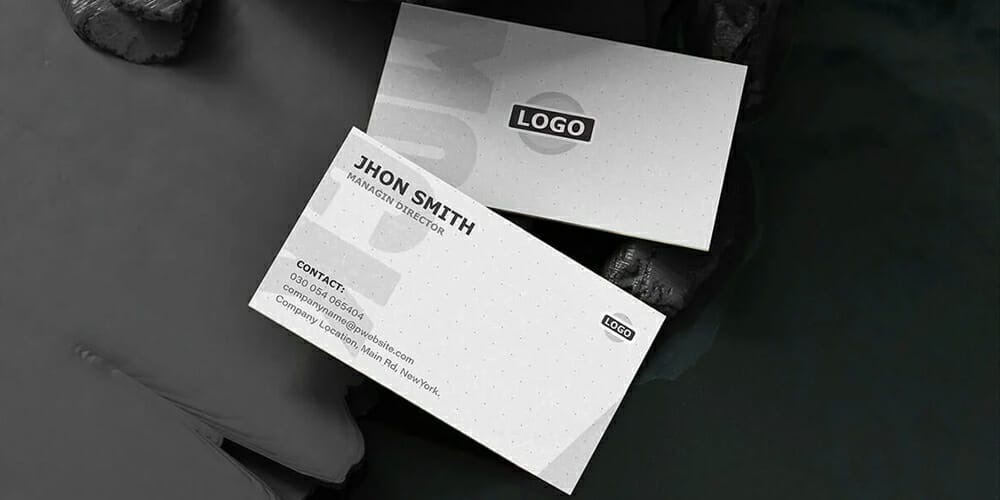 Corporate Business Card Mockup