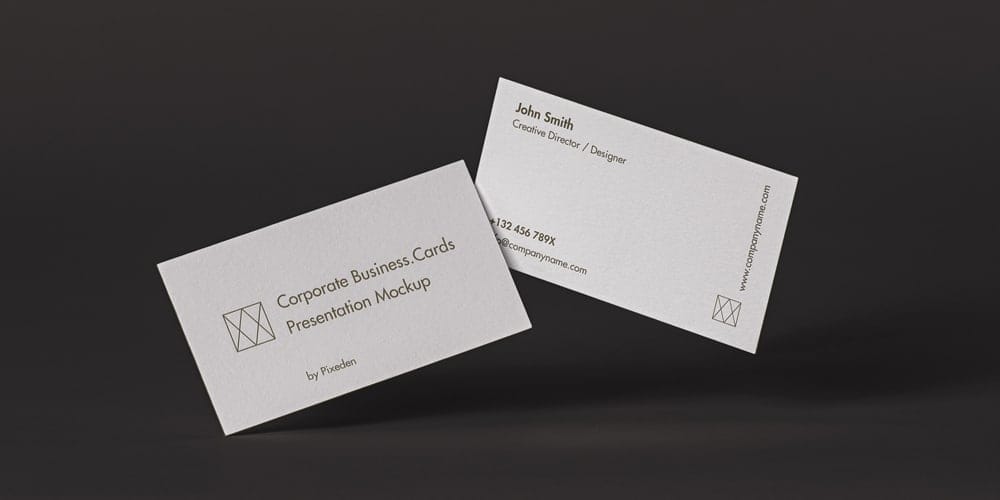 100+ Free Business Card Mockups PSD 79 Corporate Business Card Mockup