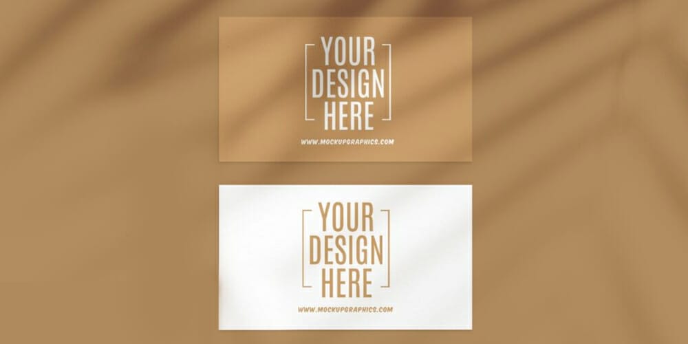 Double Side Business Card Mockup Design