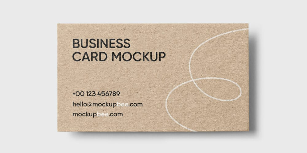 Eco Business Card Mockup