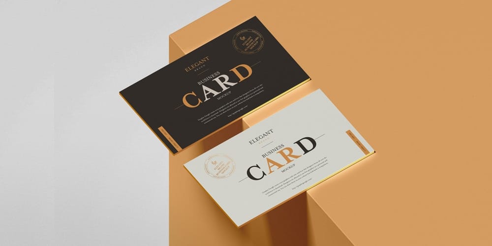 Elegant Brand Business Card Mockup