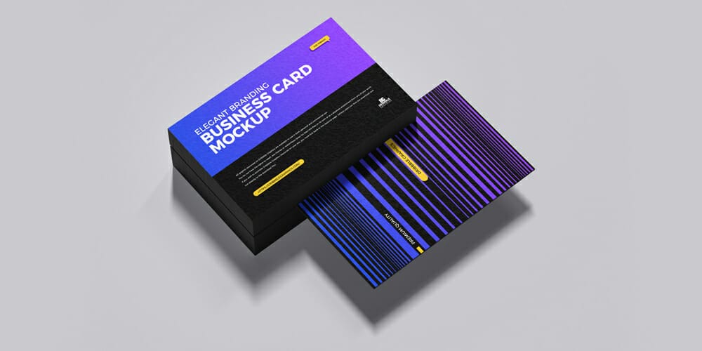 Elegant Branding Business Card Mockup