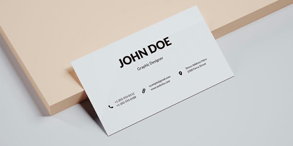 100+ Free Business Card Mockups PSD 122 Elegant Business Card Mockup