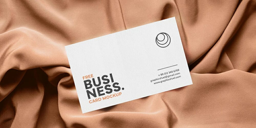 Elegant Business Card Mockup Template PSD