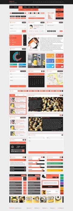 50+ Latest Free UI Kit PSD Collection - Css Author