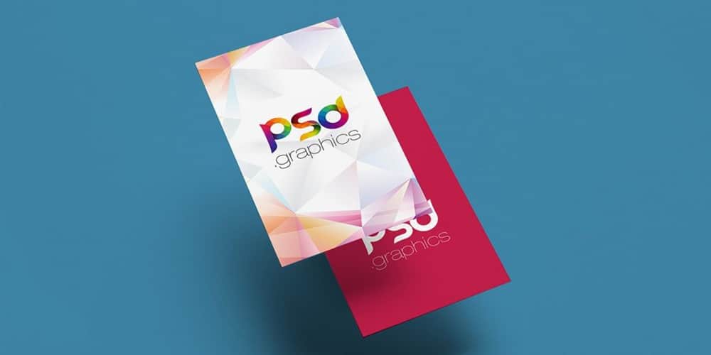 Floating Vertical Business Card