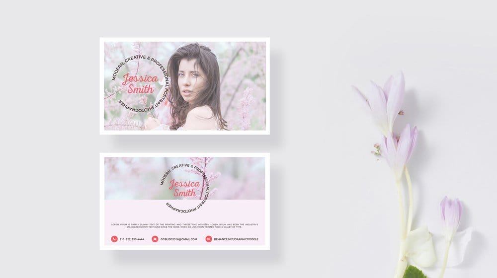 Free Blooming Business Card