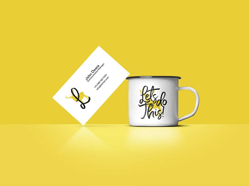 Free Business Card And Coffee Cup Mockup