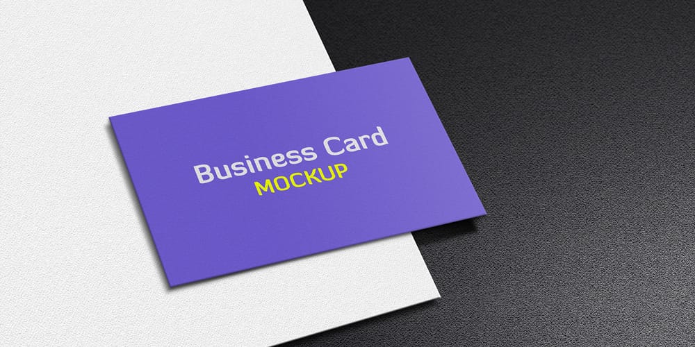 Free Business Card Mockup
