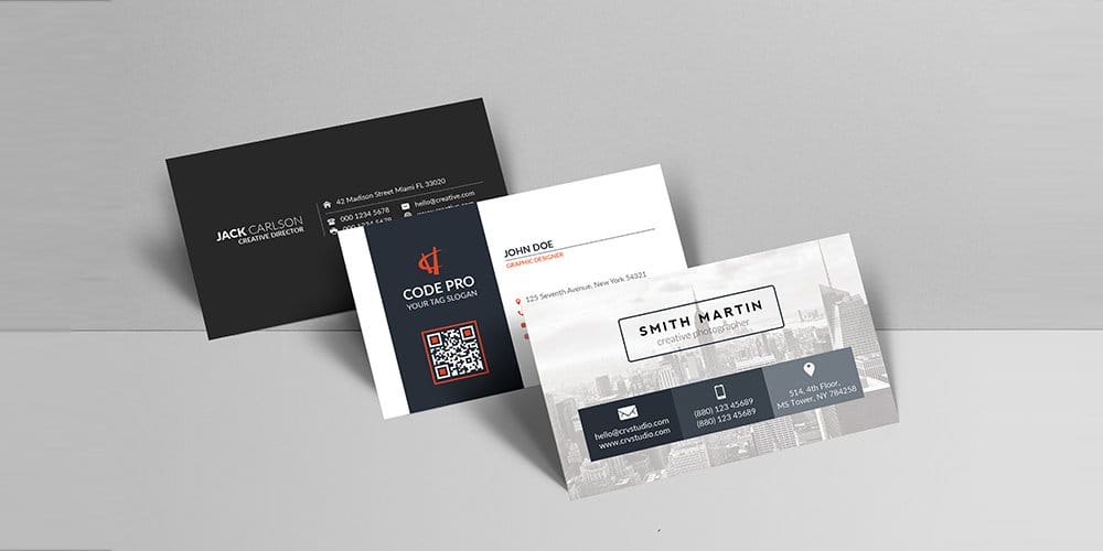 Free Business Card Mockup