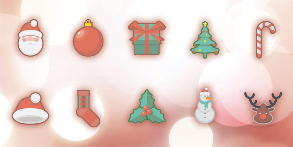 Free Christmas Holidays Icons PSD