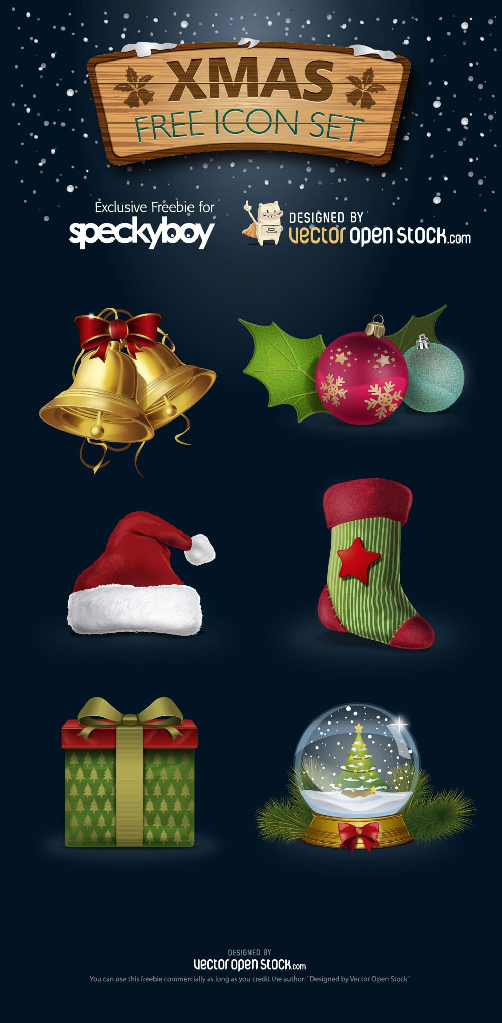 Free Christmas Vector Icon Set