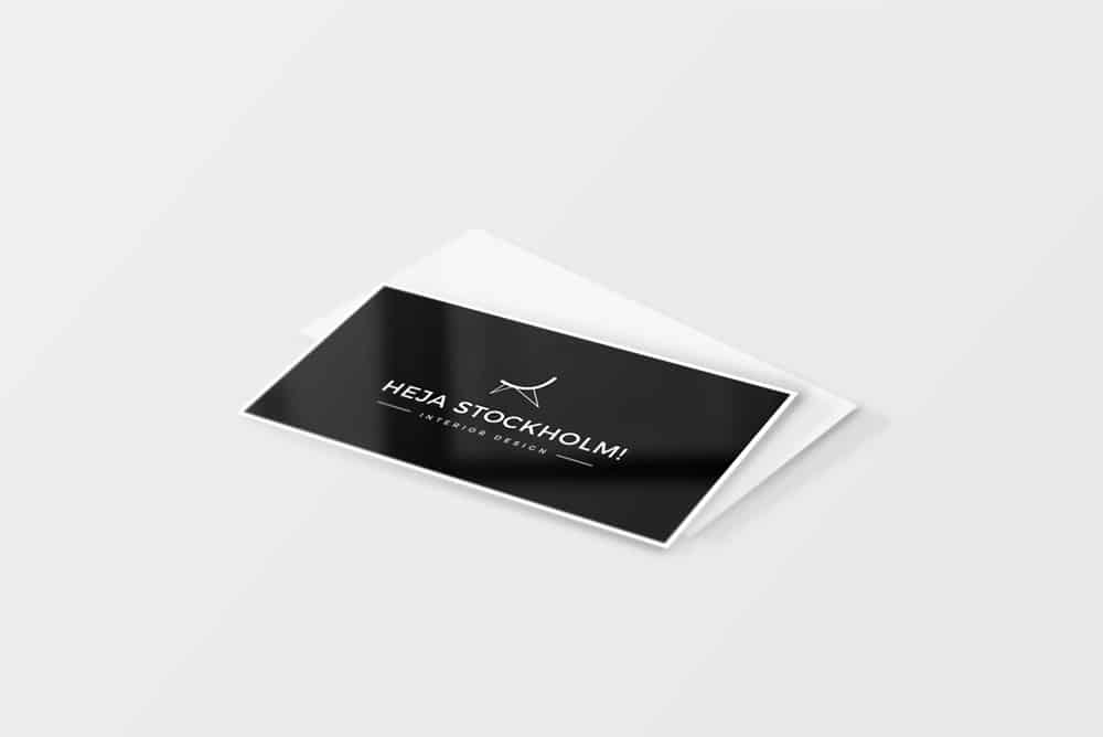Free Clean Business Card Mockups PSD