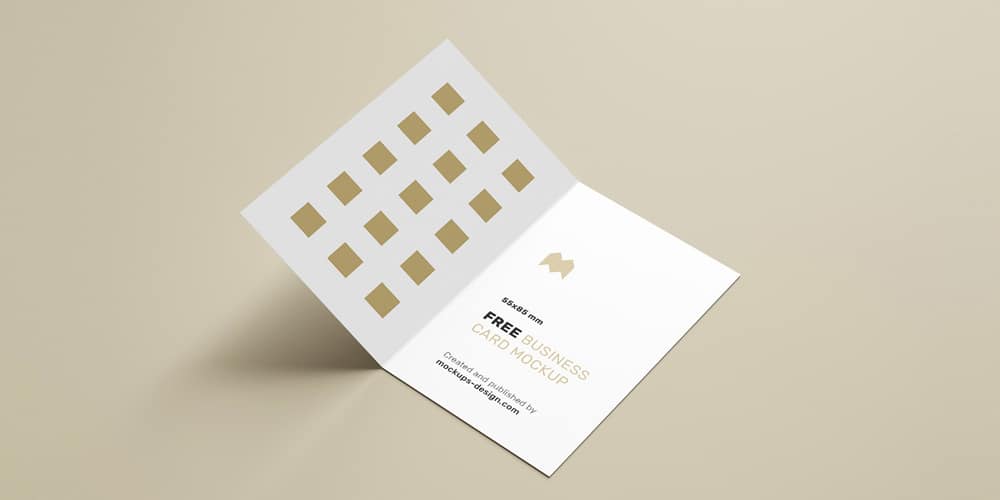 Free Folded Business Card