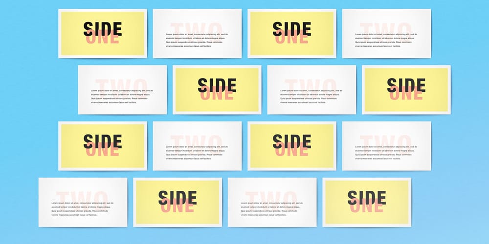 Free Multiple Business Cards Mockup PSD