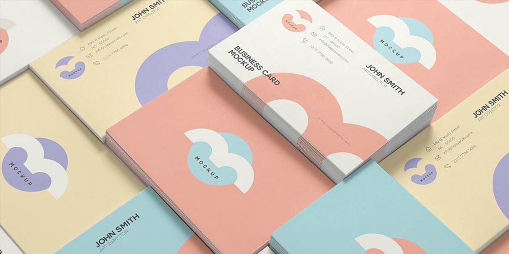 Free Name Card Mock Up PSD