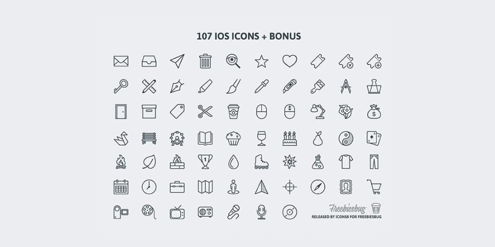 Free PSD Icons for iOS