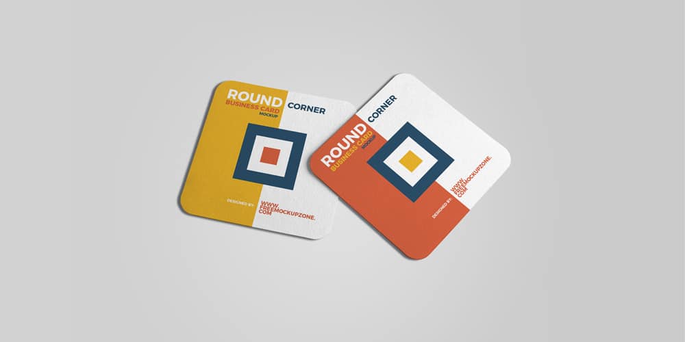 Free Square Round Corner Business Card