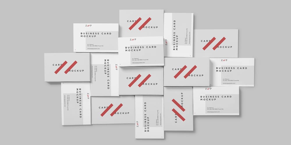 Free Visiting Card Mock Up PSD