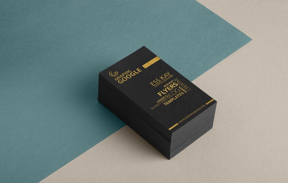 Golden Foil Texture Business Card
