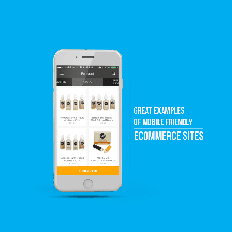 Great Examples of Mobile Friendly Ecommerce Sites