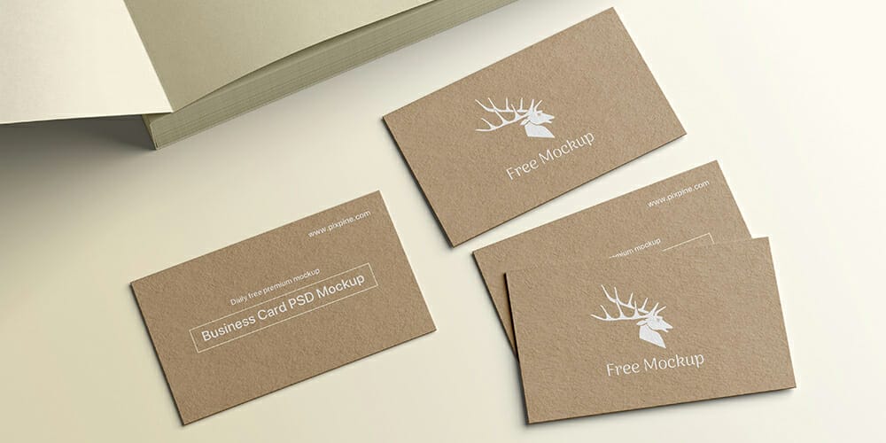 100+ Free Business Card Mockups PSD 122 High Resolution Free Business Card Mockup