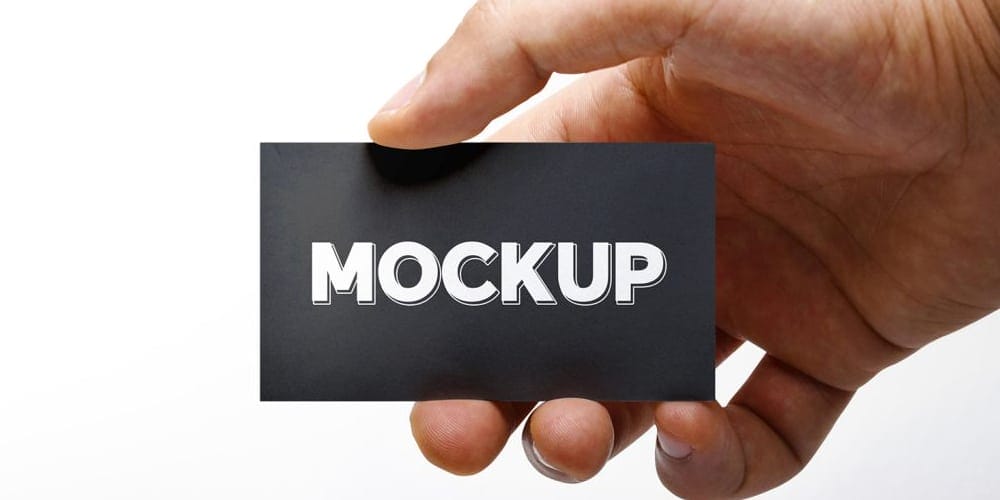 100+ Free Business Card Mockups PSD 120 In-hand Business Card Mockup