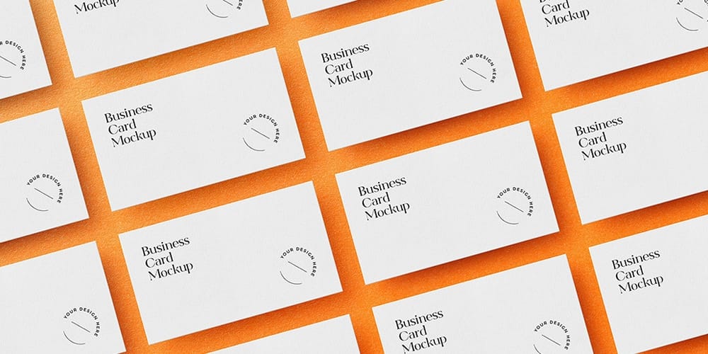 Laid Out Business Card Mockup